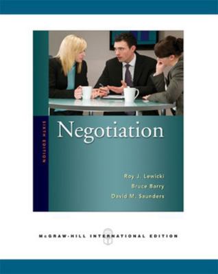 Negotiation. 0071263640 Book Cover