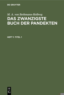 Titel 1 [German] 3112434811 Book Cover