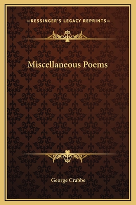 Miscellaneous Poems 1169200222 Book Cover