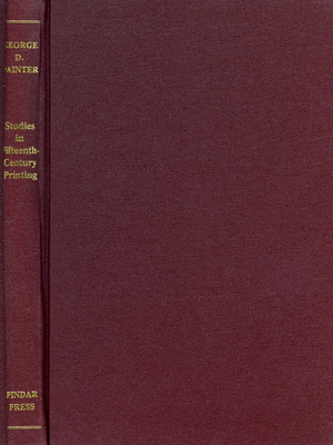 Studies in Fifteenth-Century Printing [French] 0907132154 Book Cover