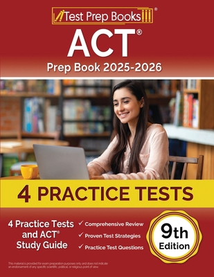 ACT Prep Book 2025-2026: 4 Practice Tests and A... 1637758596 Book Cover