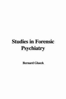 Studies in Forensic Psychiatry 1428051821 Book Cover