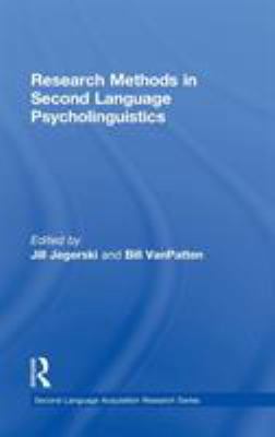 Research Methods in Second Language Psycholingu... 0415518253 Book Cover