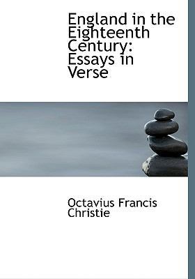 England in the Eighteenth Century: Essays in Ve... [Large Print] 0554730367 Book Cover