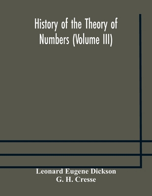 History of the Theory of Numbers (Volume III) Q... 9354177328 Book Cover