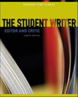 The Student Writer: Editor and Critic 0073383805 Book Cover