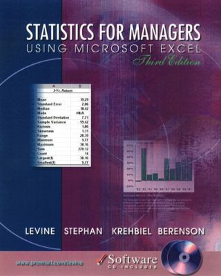 Statistics for Managers Using Micosoft Excel 0130290904 Book Cover