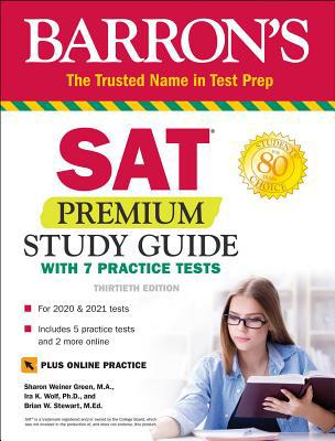 SAT Premium Study Guide with 7 Practice Tests 1438012225 Book Cover