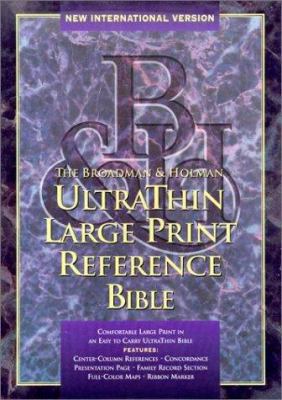 Ultrathin Large Print Reference Bible-NIV [Large Print] 1558195998 Book Cover