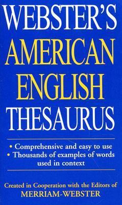Webster's American English Thesaurus 189285936X Book Cover