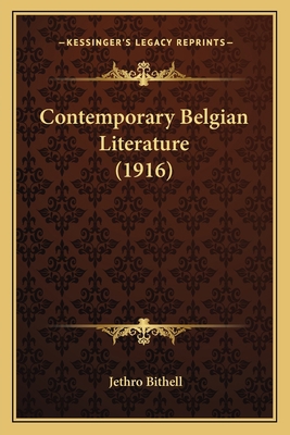 Contemporary Belgian Literature (1916) 1164193228 Book Cover