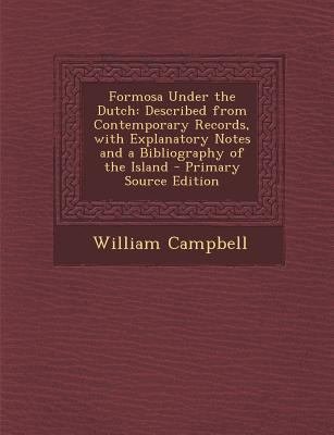 Formosa Under the Dutch: Described from Contemp... 1294666282 Book Cover