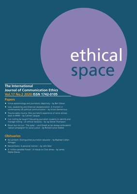 Ethical Space Vol.17 Issue 2 1845497724 Book Cover
