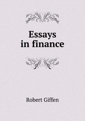 Essays in finance 5518505302 Book Cover