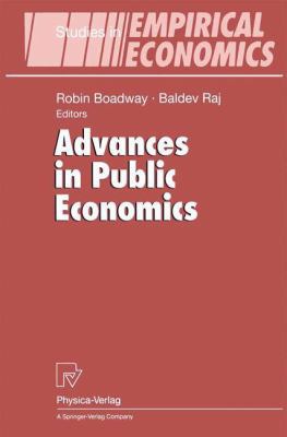 Advances in Public Economics 3642633242 Book Cover