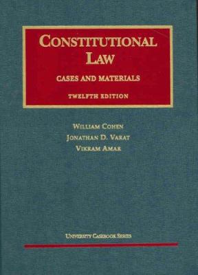 Constitutional Law: Cases and Materials 1587788810 Book Cover