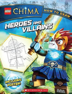 How to Draw Heroes and Villains [With Poster] 0545649927 Book Cover