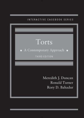 Torts, A Contemporary Approach (Interactive Cas... 1640200703 Book Cover