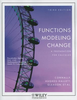 Functions Modeling Change: A Preparation for Ca... 0470895810 Book Cover