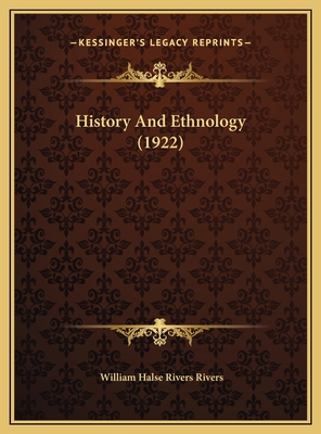 History And Ethnology (1922) 1169511430 Book Cover