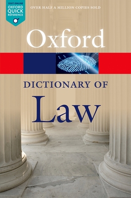 A Dictionary of Law (Oxford Quick Reference) 0199664927 Book Cover