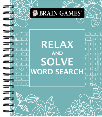 Brain Games - Relax and Solve: Word Search (Teal) [Large Print] 1640307095 Book Cover