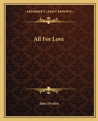 All For Love 1162652055 Book Cover