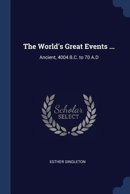 The World's Great Events ...: Ancient, 4004 B.C... 137640379X Book Cover