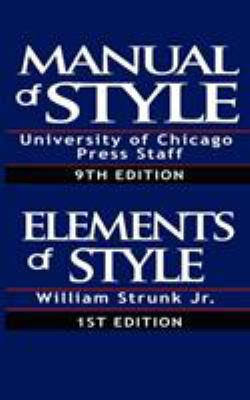 The Chicago Manual of Style & The Elements of S... 956291397X Book Cover