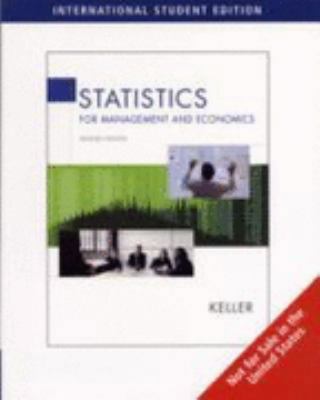 Statistics for Management and Economics 0495013390 Book Cover