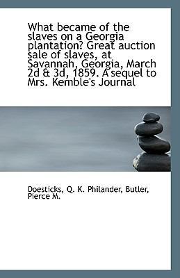 What Became of the Slaves on a Georgia Plantati... 1113423935 Book Cover