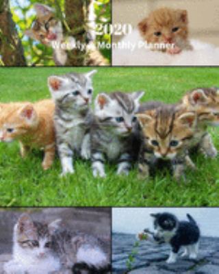 Paperback 2020 Weekly and Monthly Planner: Kitten Collage - Monthly Calendar with U.S./UK/ Canadian/Christian/Jewish/Muslim Holidays- Calendar in Review/Notes 8 Book