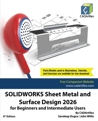 SOLIDWORKS Sheet Metal and Surface Design 2026 ... 9394074449 Book Cover