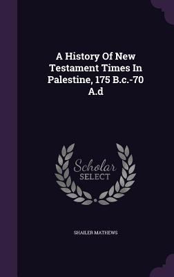 A History Of New Testament Times In Palestine, ... 1347948511 Book Cover