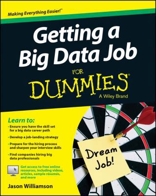 Getting a Big Data Job For Dummies 1118903404 Book Cover