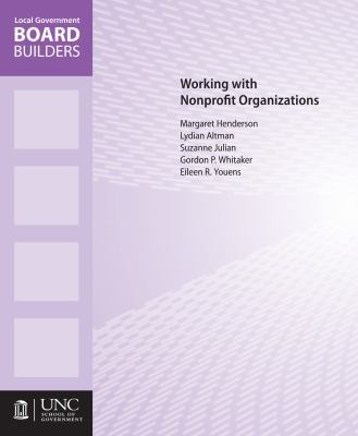 Working with Nonprofit Organizations 1560116587 Book Cover