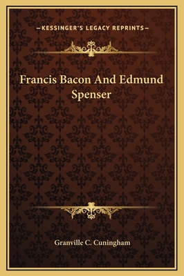 Francis Bacon And Edmund Spenser 1169211445 Book Cover