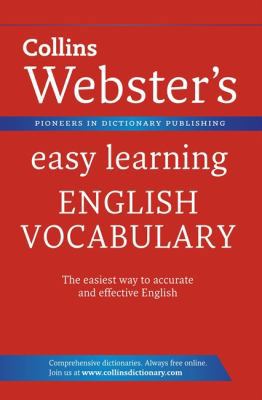 Collins Webster's Easy Learning English Vocabul... 0007450540 Book Cover