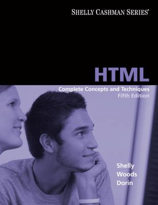 HTML: Complete Concepts and Techniques, Fifth E... 1423927214 Book Cover