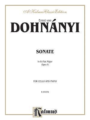 Ernst Von Dohnanyi Sonate in B-Flat Major Opus ... 0757901220 Book Cover