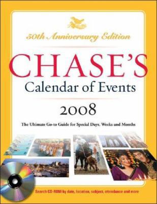 Chase's Calendar of Events 2008 w/CD-Rom 0071489037 Book Cover