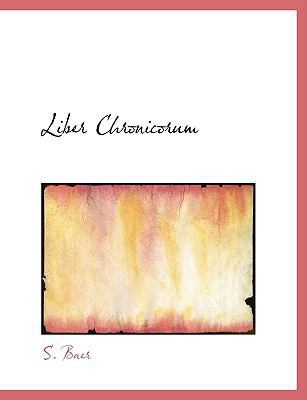 Liber Chronicorum [Hebrew] 1117946215 Book Cover