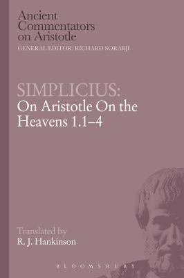 Simplicius: On Aristotle on the Heavens 1.1-4 1472557379 Book Cover