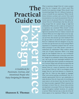 The Practical Guide to Experience Design: A Gui... 9083041409 Book Cover