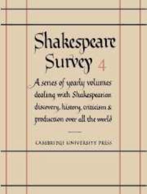 Shakespeare Survey: Volume 4, Interpretation (S... 0521064171 Book Cover