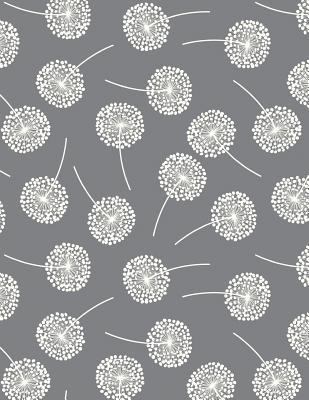 Paperback My Big Fat Bullet Journal Dandelions on Gray : Jumbo Sized Graph Design Bullet Notebook Journal - 300 Plus Numbered Pages with 300 Graph Style Grid Pages, 6 Index Pages and 2 Key Pages in Large 8. 5 X 11 Size Book
