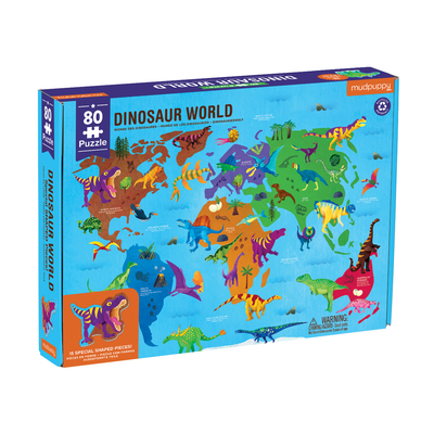 Dinosaur World Geography Puzzle 0735367906 Book Cover
