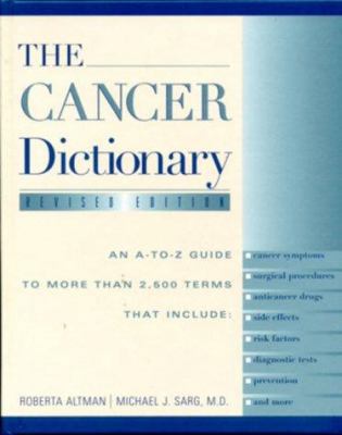 The Cancer Dictionary 0816039534 Book Cover