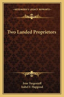 Two Landed Proprietors 1162845465 Book Cover