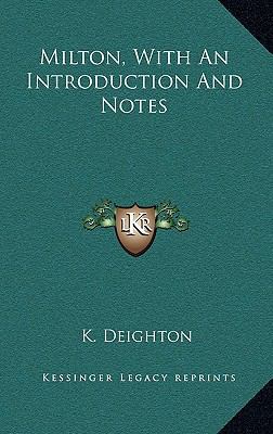 Milton, with an Introduction and Notes 1163672211 Book Cover